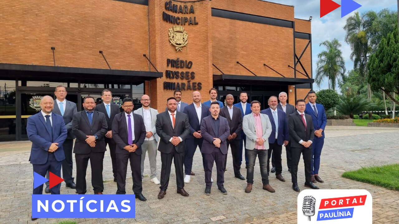 Vereadores de Paulínia Eleitos 2025 foto após diplomação