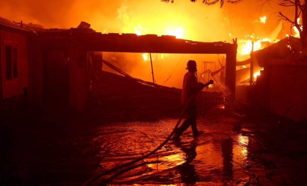 Incêndio em Los Angeles EUA