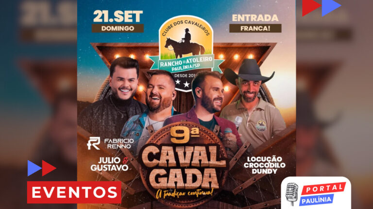 9ª Cavalgada do Rancho do Atoleiro promete tradição, música e diversão em Paulínia