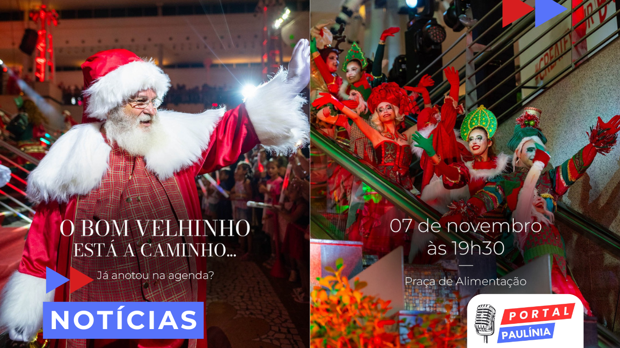 Papai Noel chega ao Parque Dom Pedro